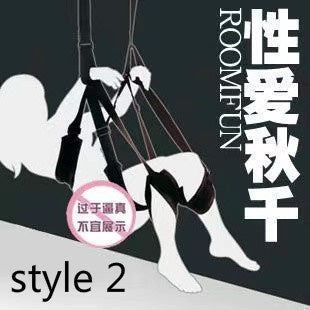 4 Colors 2style Sex Nylon Swing Ankle Cuff Slave Soft Sex Furniture Fetish Bandage Swing Sex Erotic Toys Couple Sex Furniture