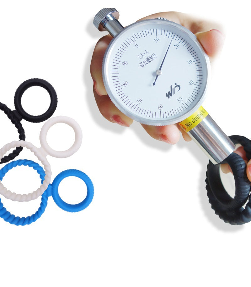 Men's silicone penis ring, fine lock ring, double delay ring, sex toy manufacturer custom spot