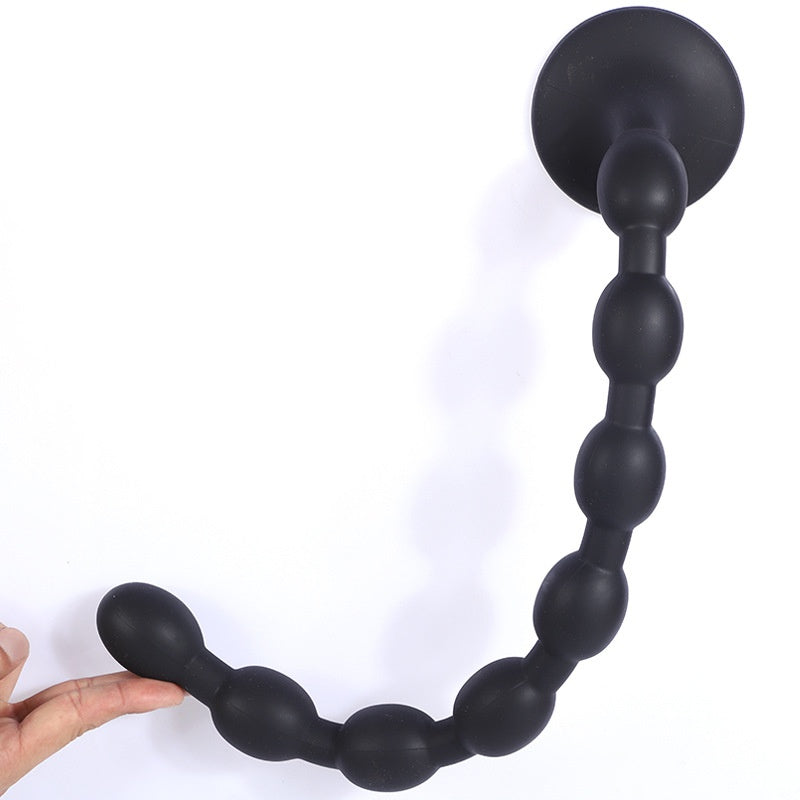 8 lianzhu tools sex super long liquid silicone soft and comfortable new small planet pull beads anal plug