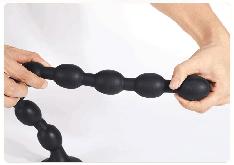 8 lianzhu tools sex super long liquid silicone soft and comfortable new small planet pull beads anal plug