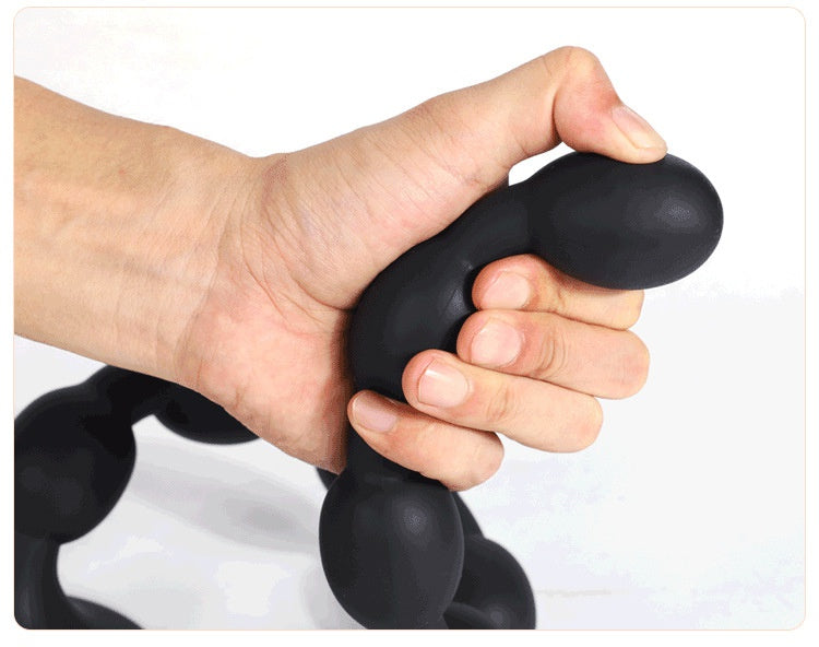 8 lianzhu tools sex super long liquid silicone soft and comfortable new small planet pull beads anal plug