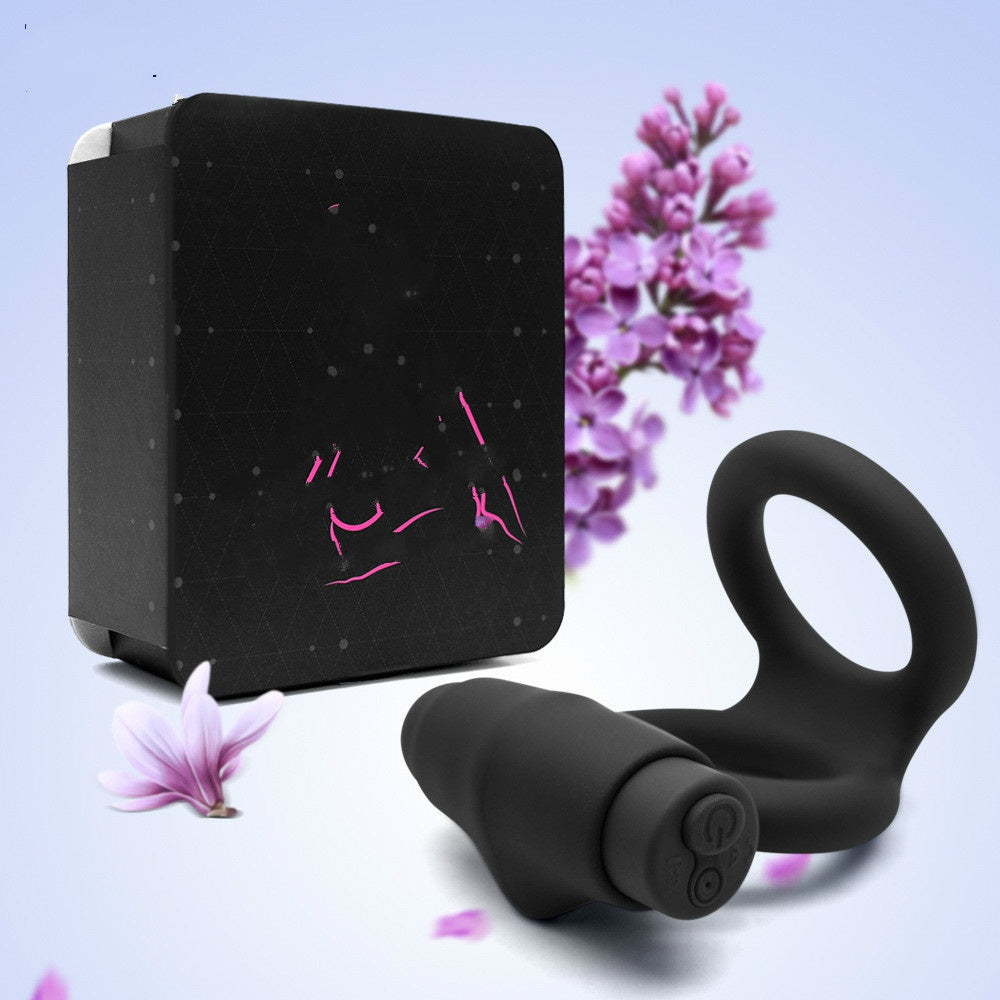 Adult sex toys co-vibration lock fine ring wholesale direct sale men's wear silicone vibration ring couple flirt