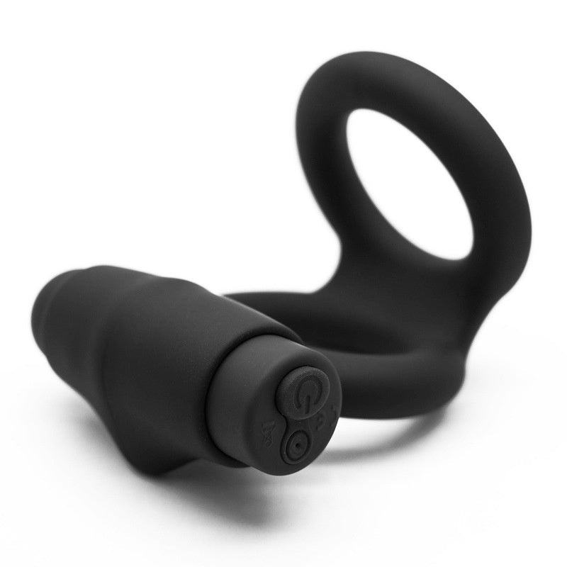 Adult sex toys co-vibration lock fine ring wholesale direct sale men's wear silicone vibration ring couple flirt