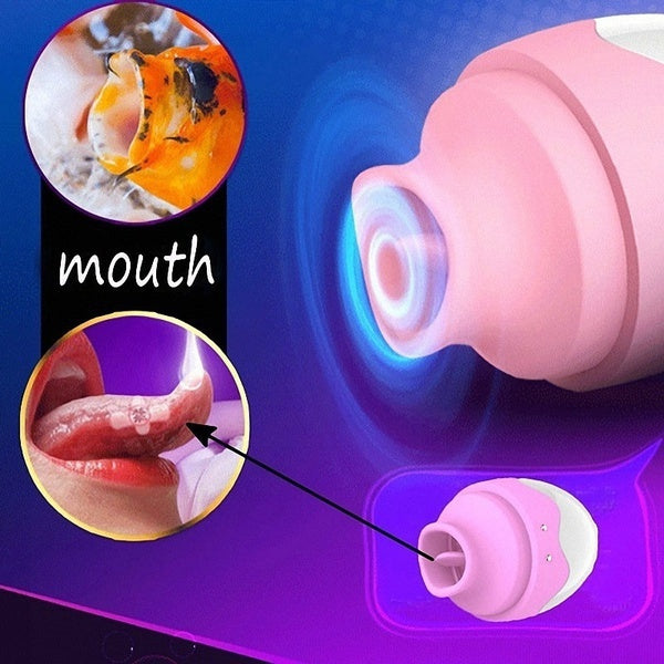 Nipple Sucking Oral Licking Tool 7 Speeds Tongue Blowjob Egg For Woman MasturbatorVibrator Clitoral Pussy Licker Massager Sex Toys