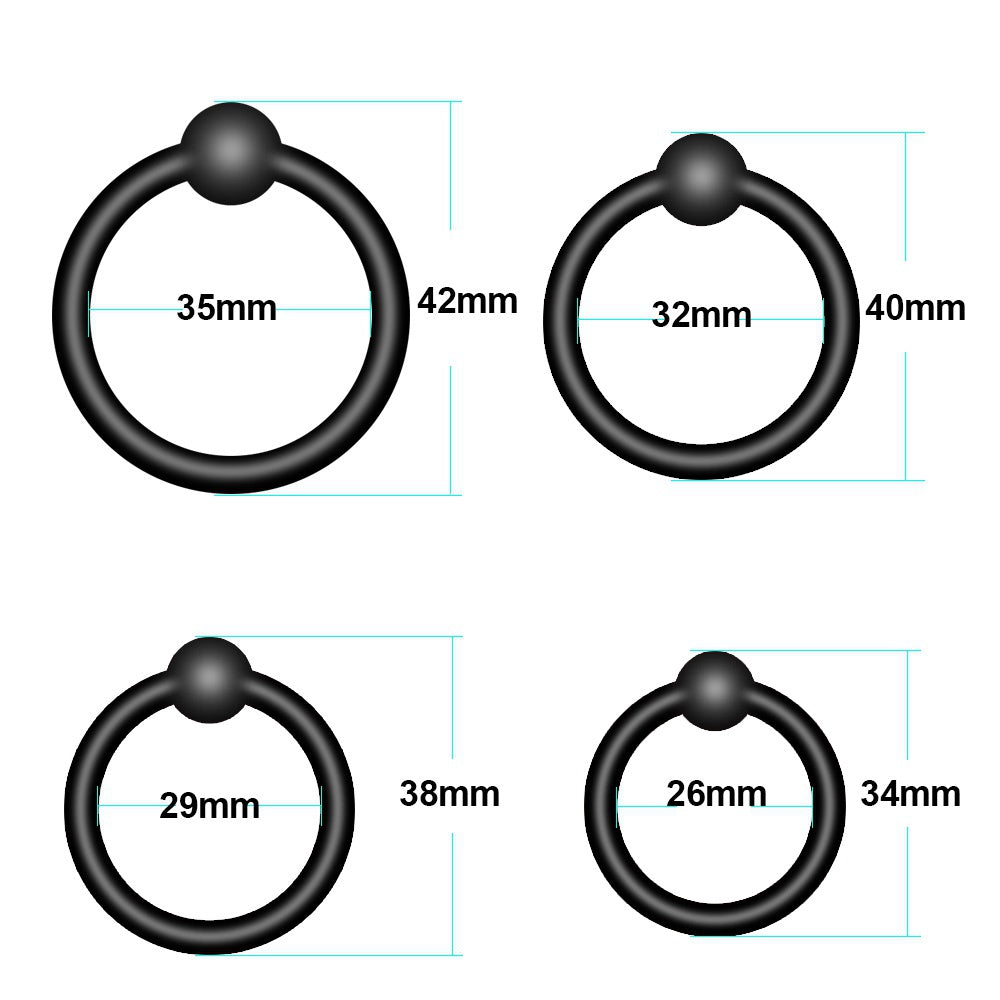 Male sex silicone locking ring penis ring training force set ring sun ring ring circle 4