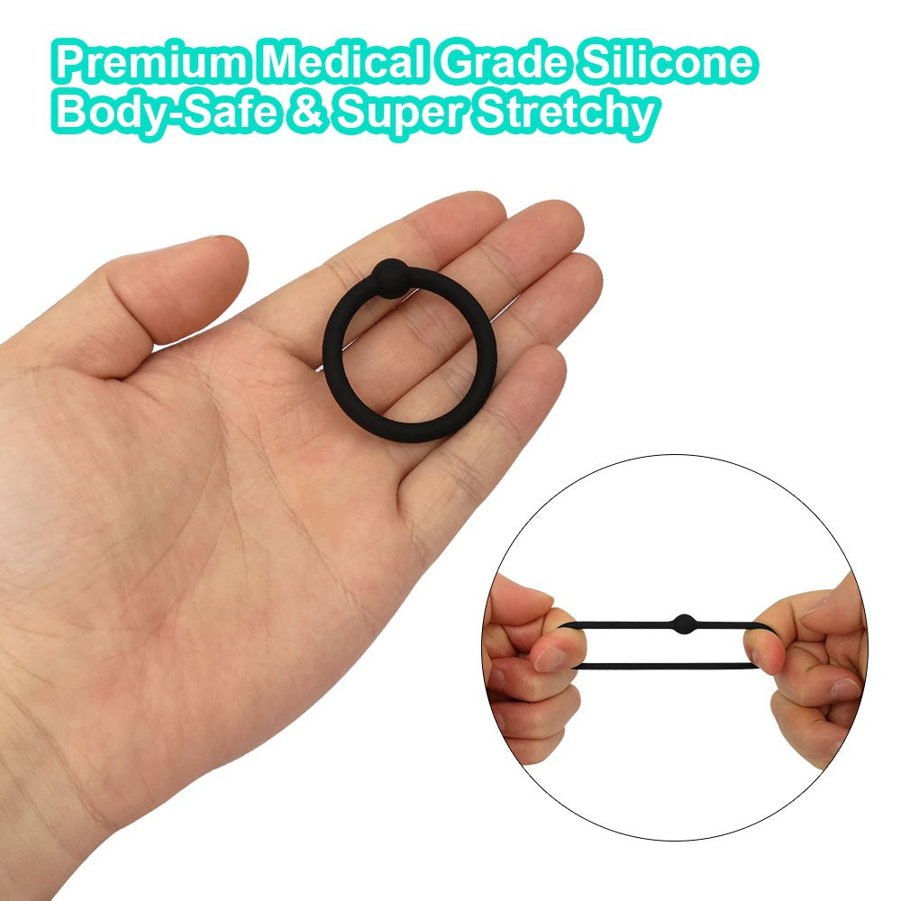Male sex silicone locking ring penis ring training force set ring sun ring ring circle 4