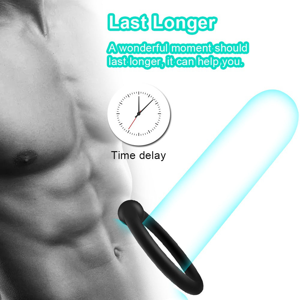 Male sex silicone locking ring penis ring training force set ring sun ring ring circle 4