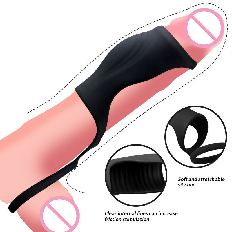 Lock fine ring male penis delay silicone lock fine ring lock fine ring adult sex products