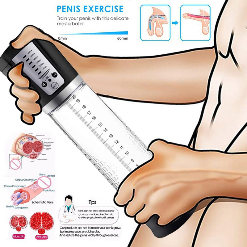 USB Rechargeable Electric Penis Enlarger Vacuum Pump Sex Toys Male Bullets Automatic Penis Pump Penis Enlarger