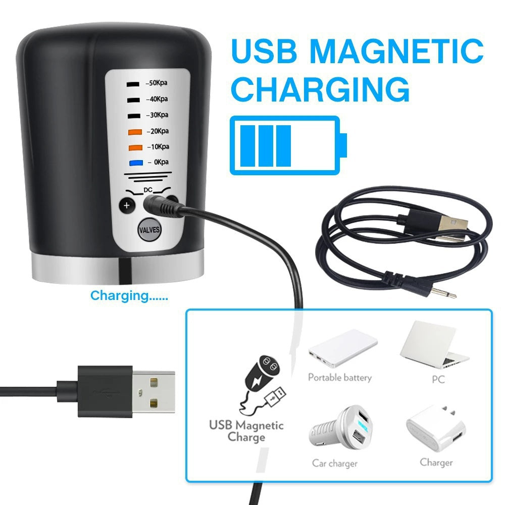 USB Rechargeable Electric Penis Enlarger Vacuum Pump Sex Toys Male Bullets Automatic Penis Pump Penis Enlarger