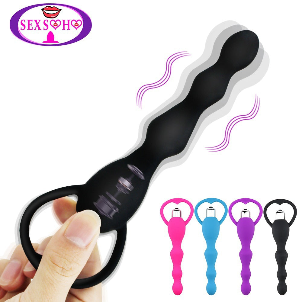 Gay Prostate Massage Smooth Butt Silicone But Plugs Couple Sex Toys Anal Vibrators Female Sex Toys Anal Bead Vibrators