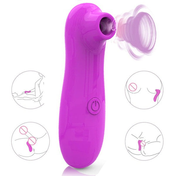 Adult Oral Clit Stimulator Female Sub Flex Toys Female Strong Oral Sex Clit Sucking Vibrator Nipples G Spot Masturbator