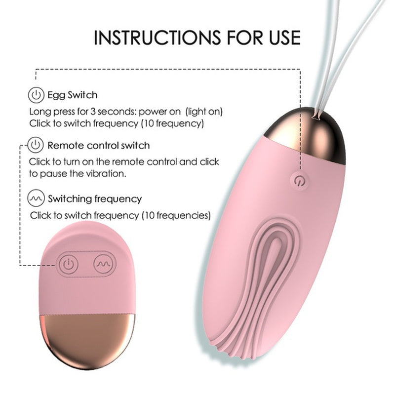 10 Speed Vibrating Egg Clit Stimulator Vaginal Massage Ball G Spot Vibrator Female Sex Toys Wireless Remote Control