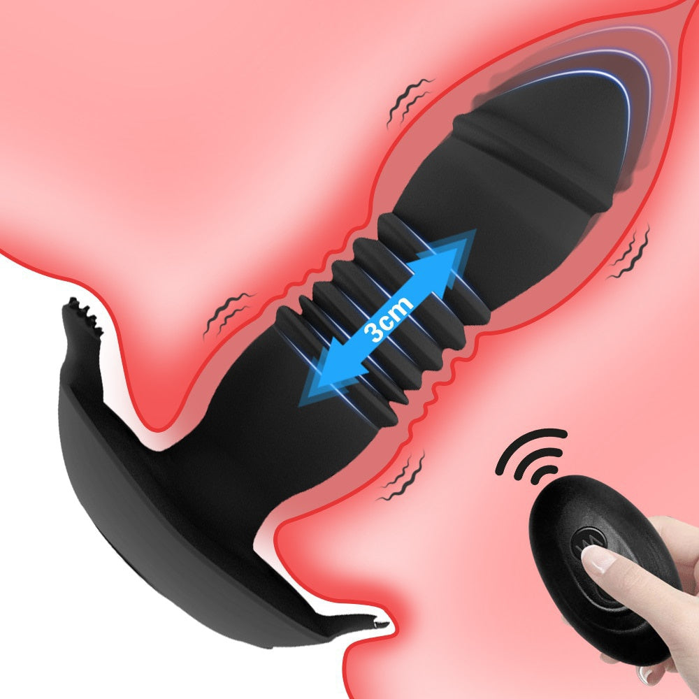 Prostate stimulator female masturbation carrier porn toy couple bullet remote -control telescope fake penis vibrator anal plug