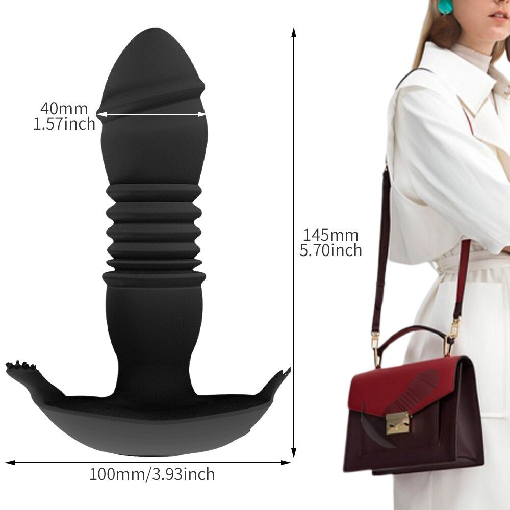 Prostate stimulator female masturbation carrier porn toy couple bullet remote -control telescope fake penis vibrator anal plug