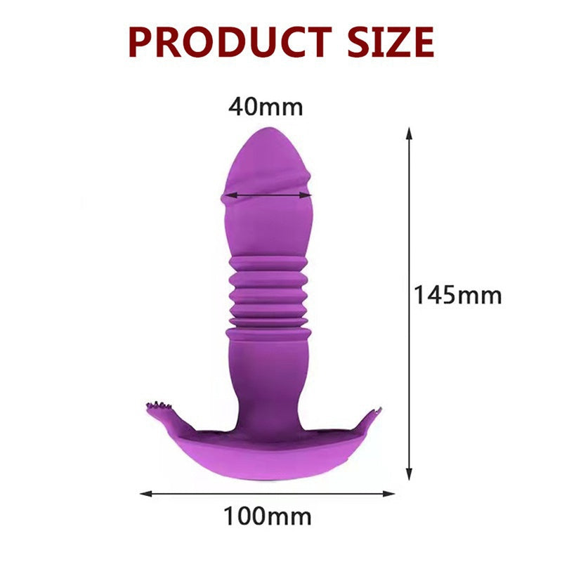 Prostate stimulator female masturbation carrier porn toy couple bullet remote -control telescope fake penis vibrator anal plug