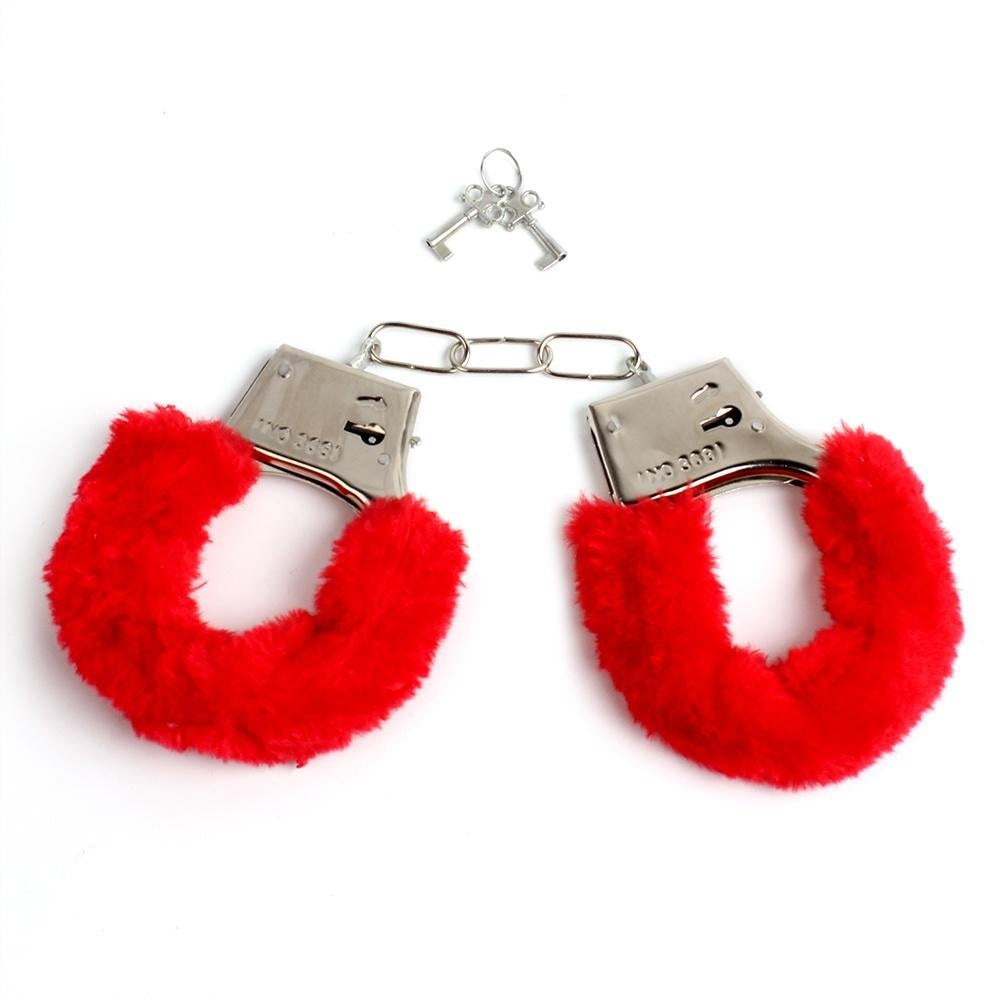 SM Bondage Furry Soft Metal Handcuffs Adult Games Chastity Sex Toys For Couple Role-playing Erotic Products