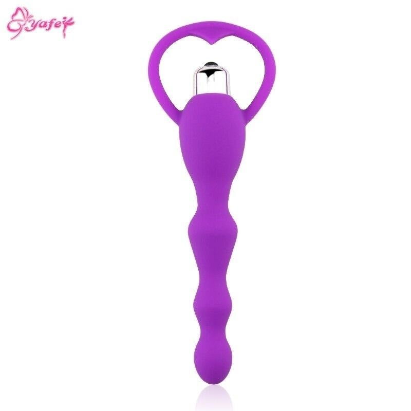 جهاز تدليك نسائي مقاوم للماء مصنوع من خرزات السيليكون لتدليك الجسم، لعبة جنسية مهتزة للنساء