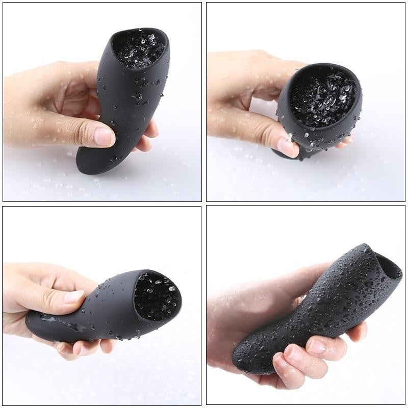 Male Masturbator Cup Pen-is Massager Vibrator Stamina Trainer Glans Vibrator Clim-ax Delay Trainer Sex Toy for Men
