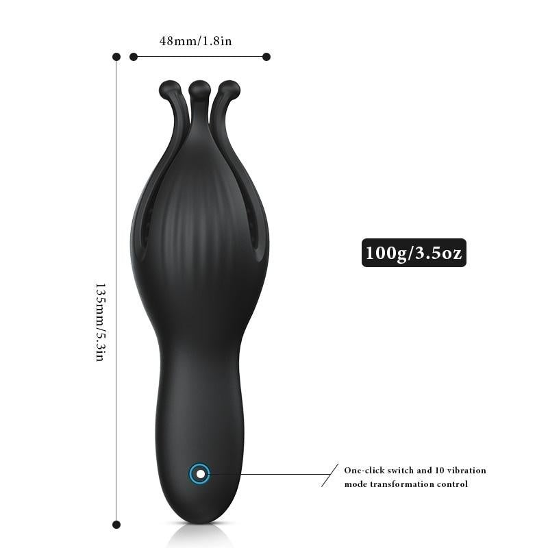 Male Masturbator Cup Pen-is Massager Vibrator Stamina Trainer Glans Vibrator Clim-ax Delay Trainer Sex Toy for Men