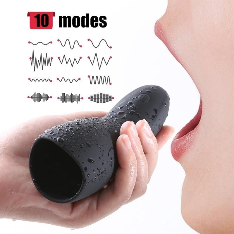 Male Masturbator Cup Pen-is Massager Vibrator Stamina Trainer Glans Vibrator Clim-ax Delay Trainer Sex Toy for Men