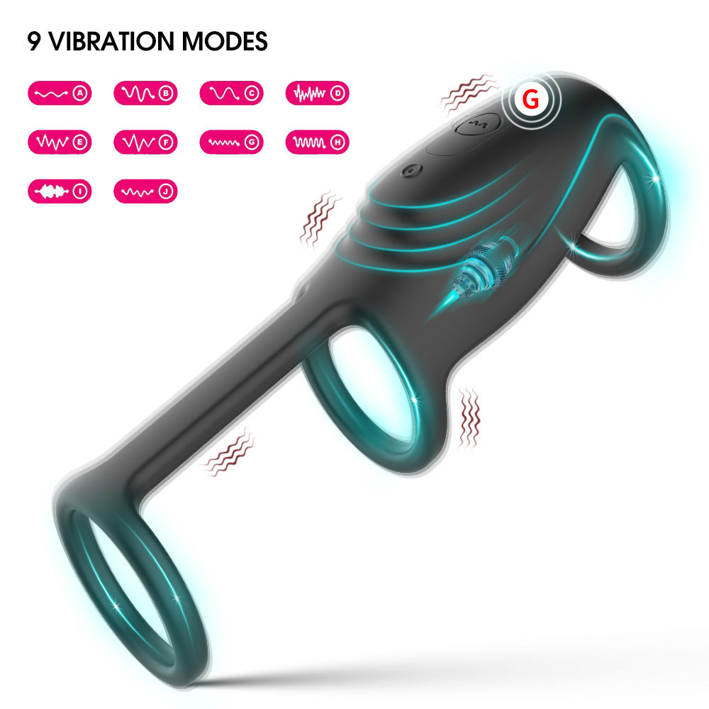 【APP Application】Wholesale of adult products manufacturers, Kevin wireless APP remote control three-ring delay silicone lock fine ring husband and wife products