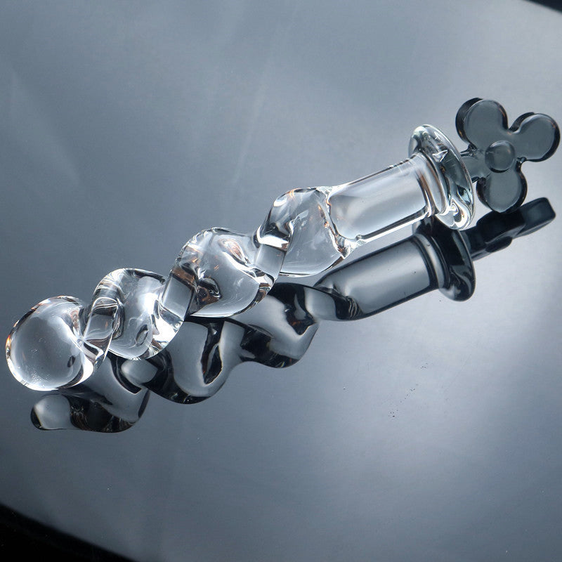 Glass penis, glass anal plug, male utensils, female utensils, adult products, sex toys, sex toys