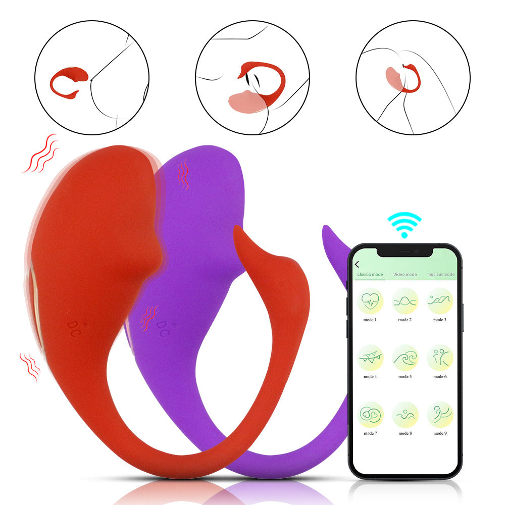 【APP Application】Charging elf APP simulation vibration jumping egg female sex toy masturbator, wholesale of adult products manufacturers