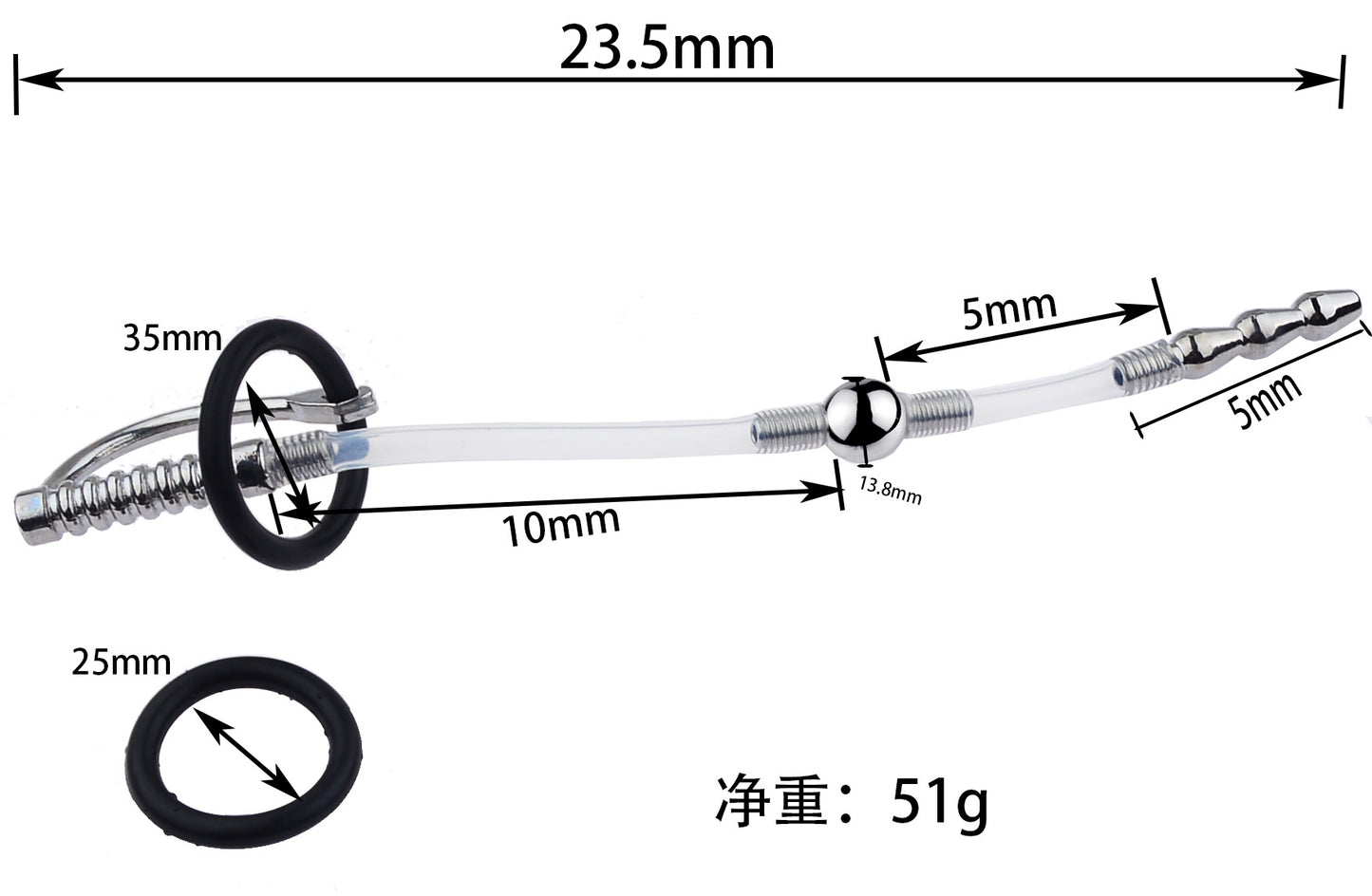 【Ejaculation Delay Toy】Sex Products Men's Metal Urethra Blocking Horse Eye Insertion Stick Penis Dilator Urethral Tube Hose Lobster Urethra