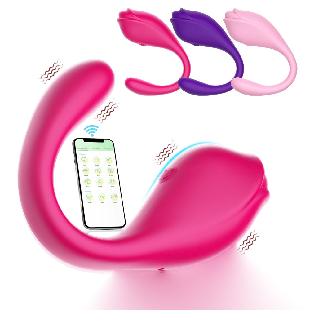 【APP Application】Little Dolphin APP program wireless remote control jumping egg mute female masturbator adult sex toys