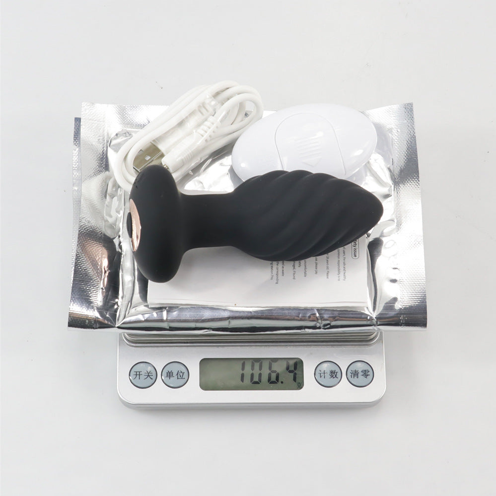 【APP Application】Wholesale from adult products manufacturers, Jila thread charging, wireless remote control APP vibrating backyard silicone anal plug jumping egg