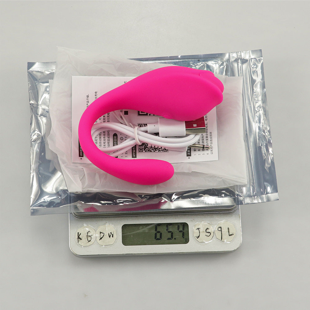 【APP Application】Little Dolphin APP program wireless remote control jumping egg mute female masturbator adult sex toys