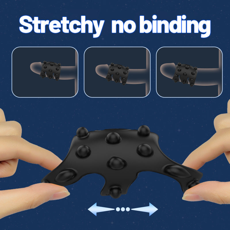 【APP Application】Collin silicone charging vibration lock fine ring APP male penis cover masturbation delay trainer sex products