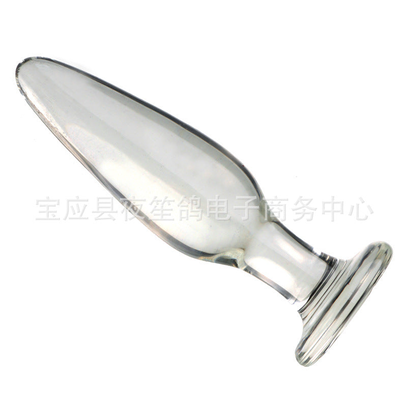 Female masturbator, small transparent glass, anal plug, backyard conditioning, anal plug expansion, sex toys