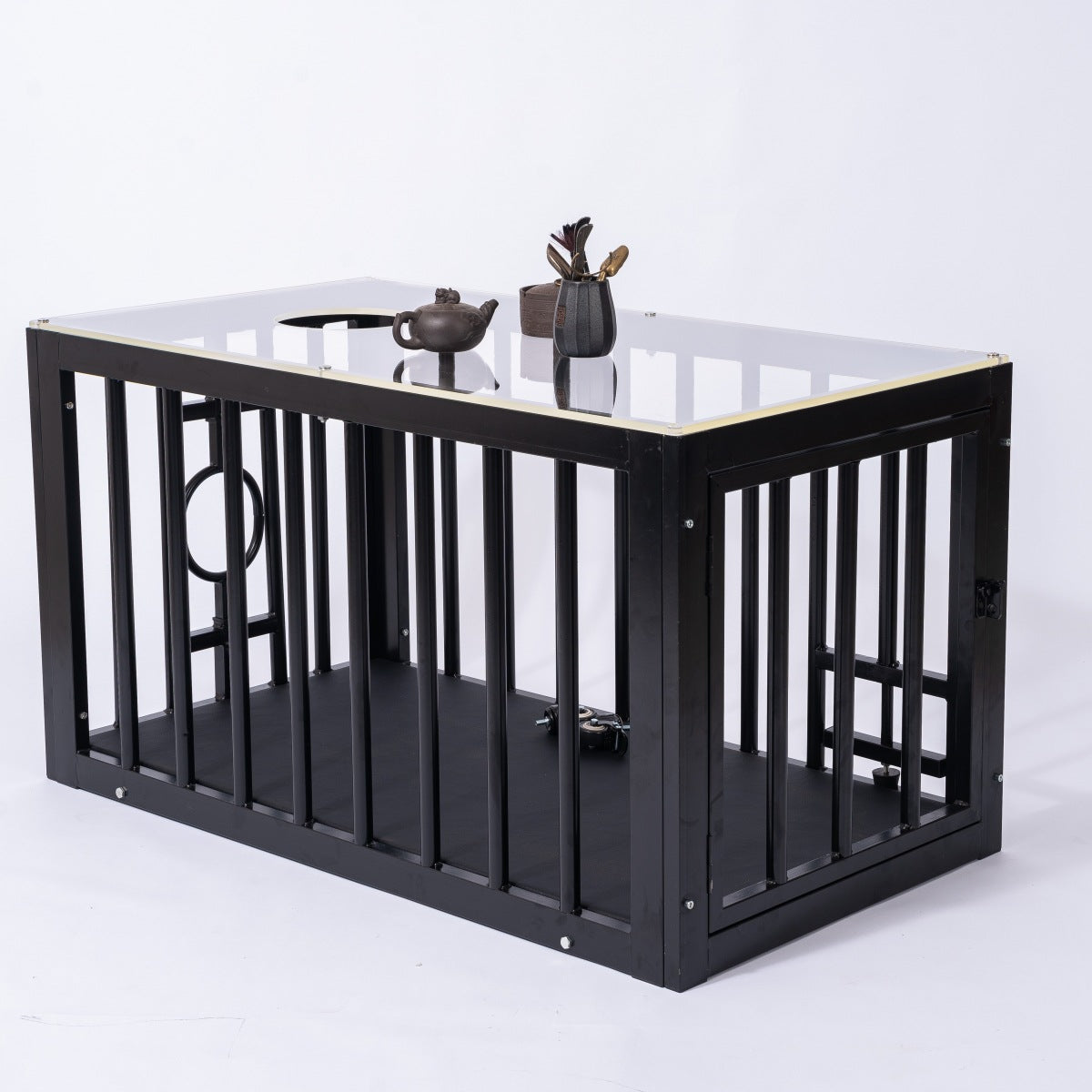 【chastity cages】BDSM iron cage dog cage coffee table dog cage training room props captive sex products bondage training cage