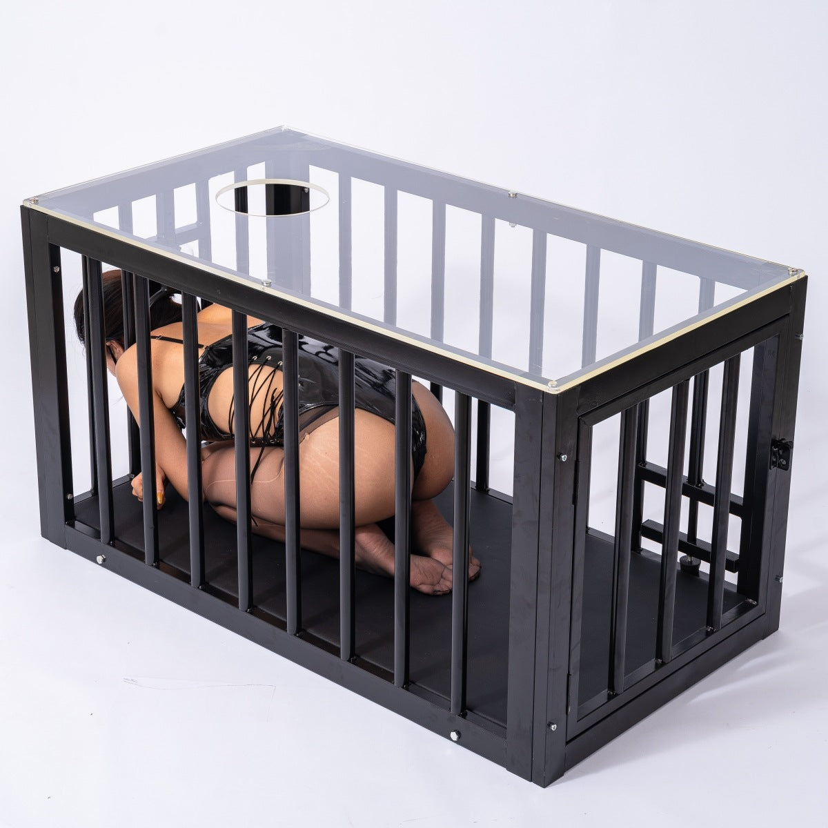 【chastity cages】BDSM iron cage dog cage coffee table dog cage training room props captive sex products bondage training cage