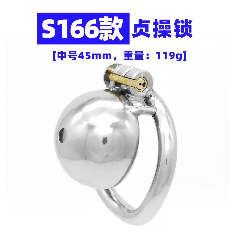 【Chastity Lock】S166 penis cage chastity lock chastity lock male gay mannequin anti-derailment limit erection forced training