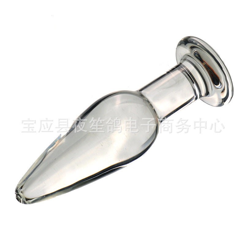 Female masturbator, small transparent glass, anal plug, backyard conditioning, anal plug expansion, sex toys