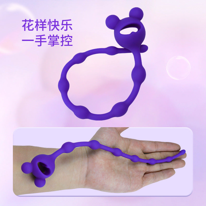 Male silicone horse eye stick urethra bead horse eye stimulation dilator from thin to thick masturbator adult sex products