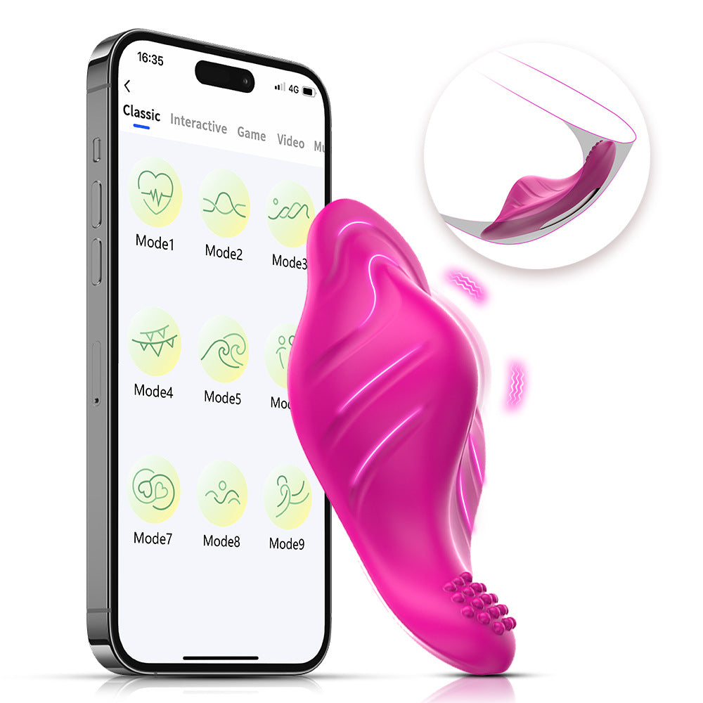 【APP Application】Mengdie No. 2 wireless invisible wearing APP remote control distance-free fun jumping egg female masturbator adult products