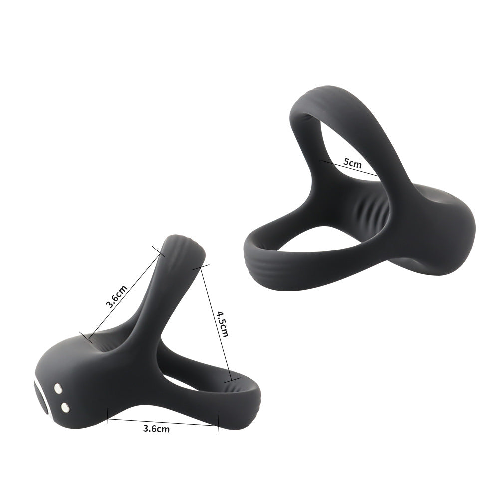 【APP Application】Adult products manufacturers wholesale Liluya three-pronged men's lock fine ring silicone delay ring diamond ring husband and wife products