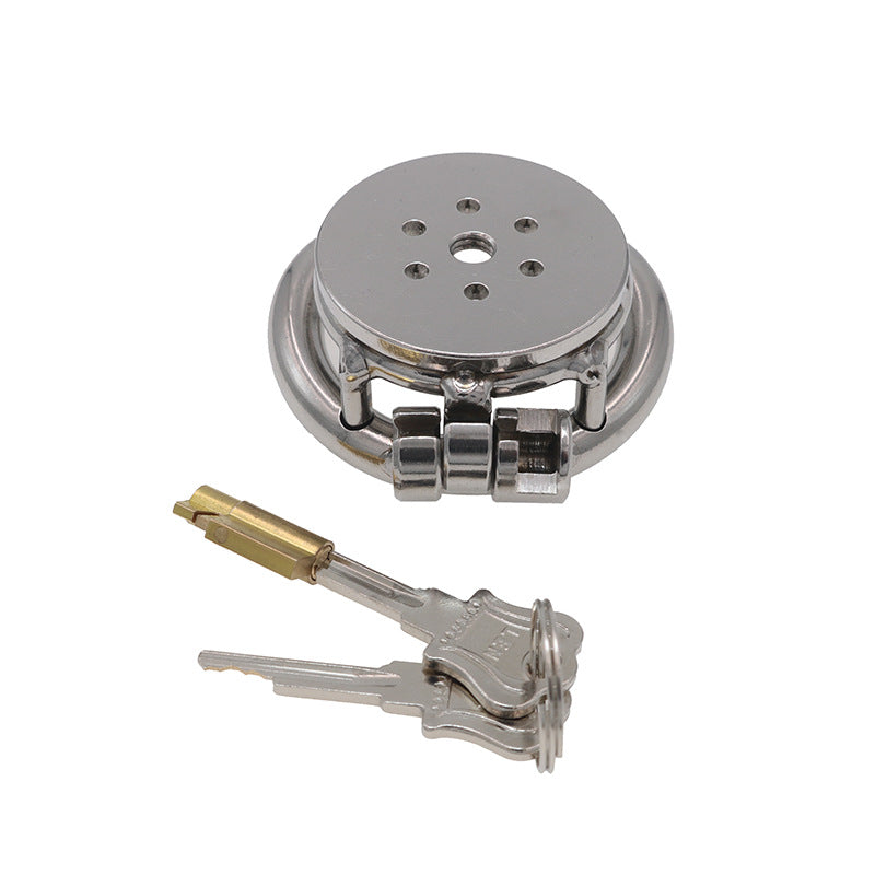 【Chastity Lock】Fun Tablet + Hole Chastity Lock Cage Male Chastity Device Alternative Bondage Sex Tools Wear Out