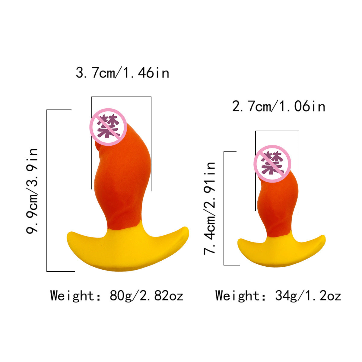 Orissi silicone gradual change anal plug simulation penis G point backyard men and women massage anal dilator sex hair