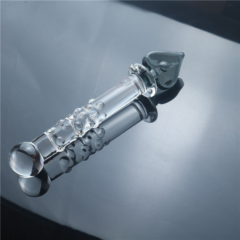 Glass penis, glass anal plug, male utensils, female utensils, adult products, sex toys, sex toys