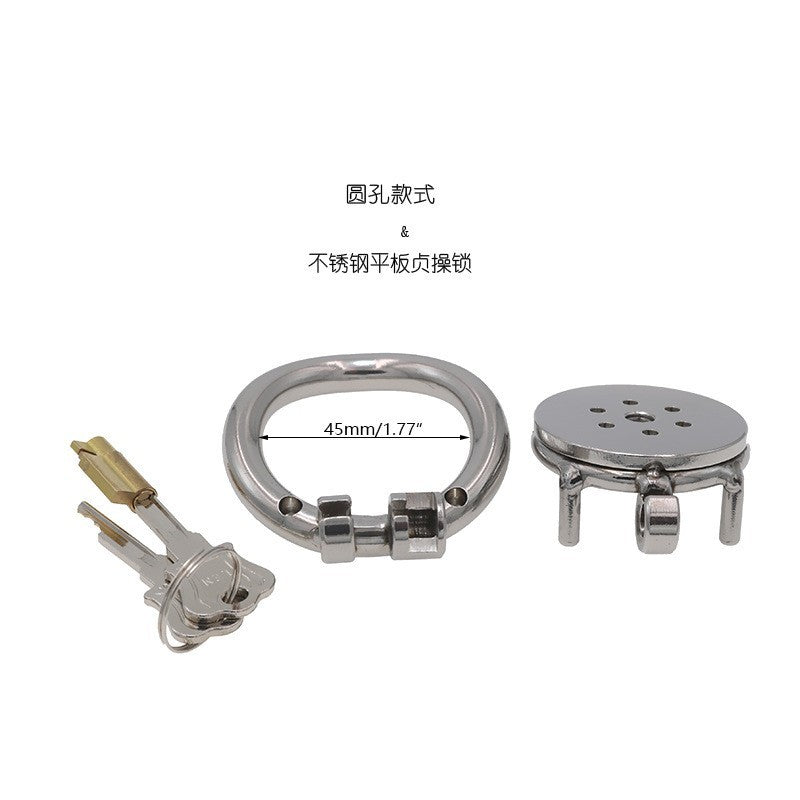 【Chastity Lock】Fun Tablet + Hole Chastity Lock Cage Male Chastity Device Alternative Bondage Sex Tools Wear Out