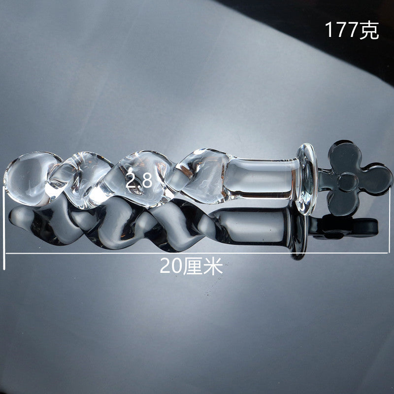 Glass penis, glass anal plug, male utensils, female utensils, adult products, sex toys, sex toys
