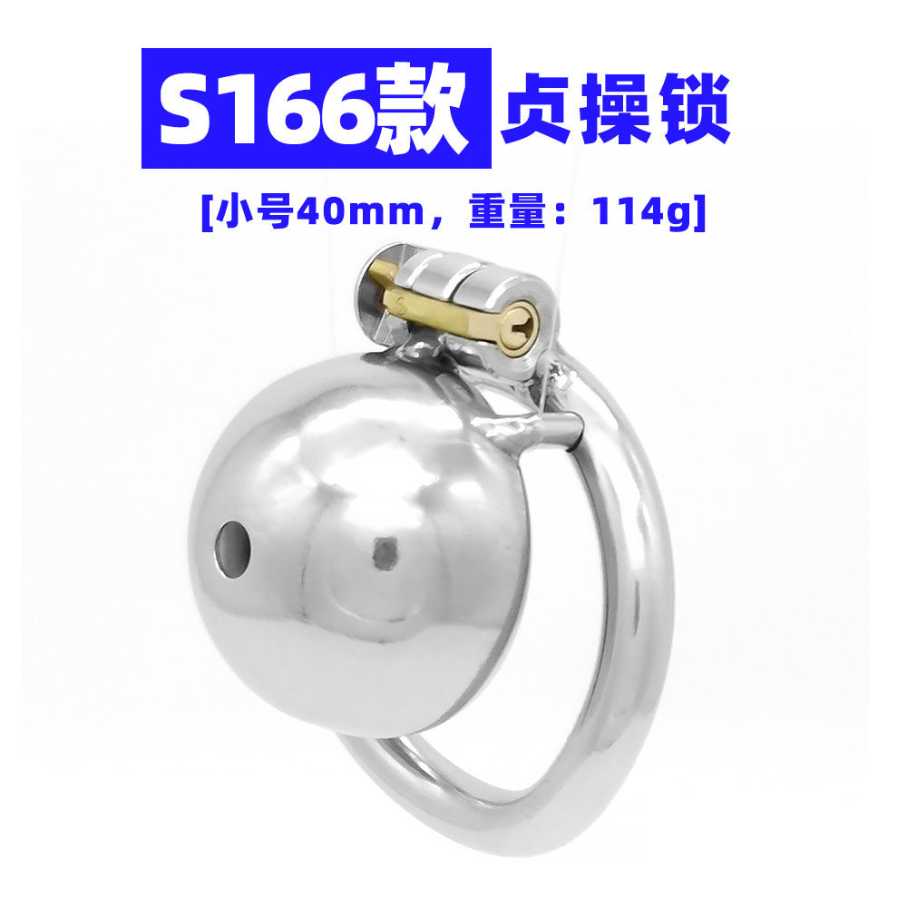 【Chastity Lock】S166 penis cage chastity lock chastity lock male gay mannequin anti-derailment limit erection forced training