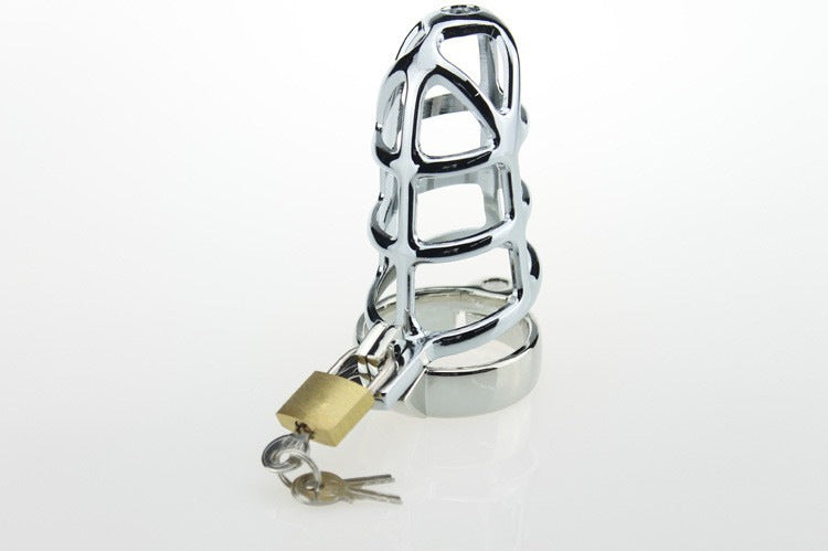 【Chastity Lock】Metal chastity lock penis penis bondage CB6000 birdcage lock sex adult products