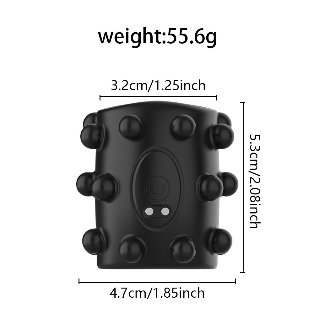 【APP Application】Collin silicone charging vibration lock fine ring APP male penis cover masturbation delay trainer sex products