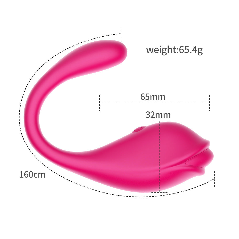 【APP Application】Little Dolphin APP program wireless remote control jumping egg mute female masturbator adult sex toys